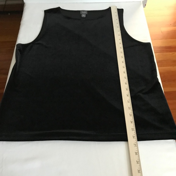 CHICO’S Travelers Velvet Black Sleeveless Blouse Tank Top Shell Women’s Size XL - Picture 14 of 16